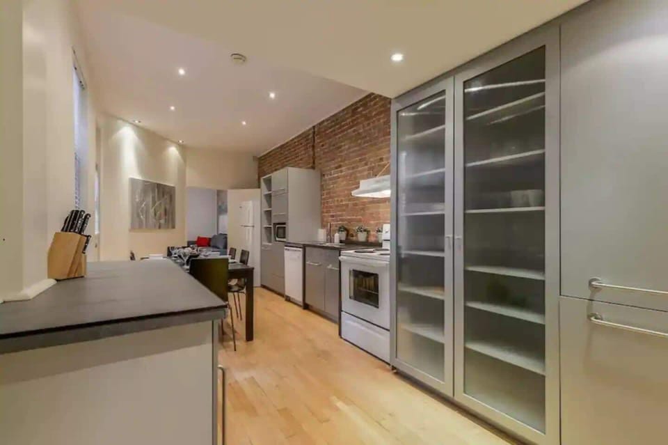 Spacious kitchen with ample cabinetry for longer stays.