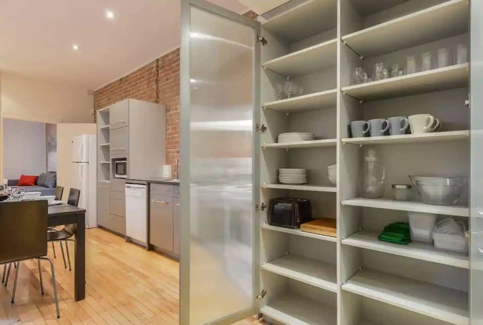 Spacious kitchen with ample storage and modern design.