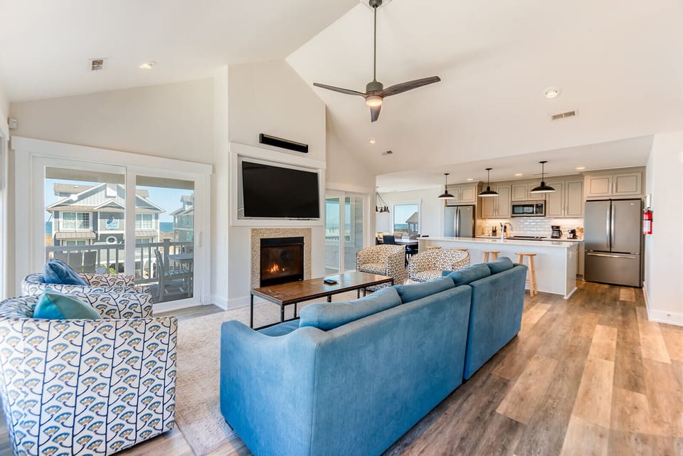 Third Level Living Room with Ocean Views