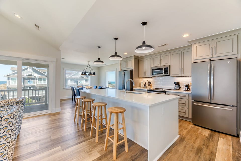 Third Level Kitchen with Ocean Views
