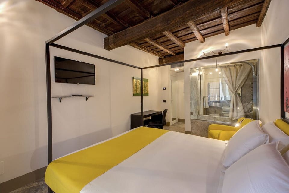 Egyptian cotton sheets, premium bedding, down comforters, minibar