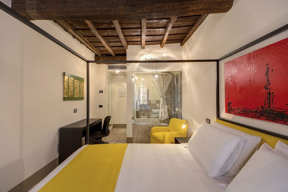 Egyptian cotton sheets, premium bedding, down comforters, minibar