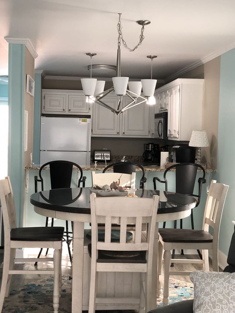 Dining area looking into Kitchen