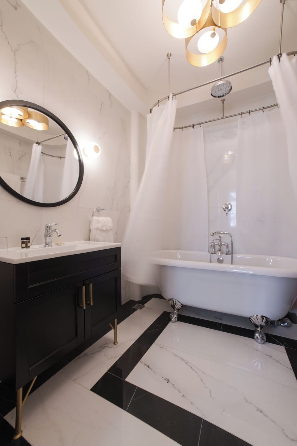 Shower, free toiletries, hair dryer, bathrobes