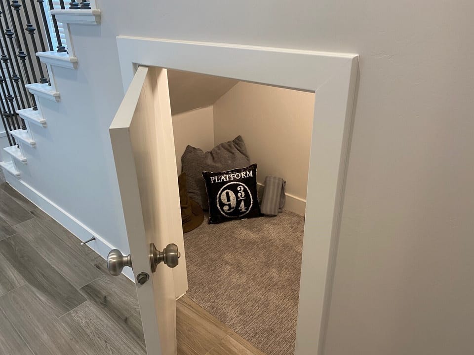 Harry's Closet - We have created this fun Harry Potter inspired play area for kids to play in and enjoy.