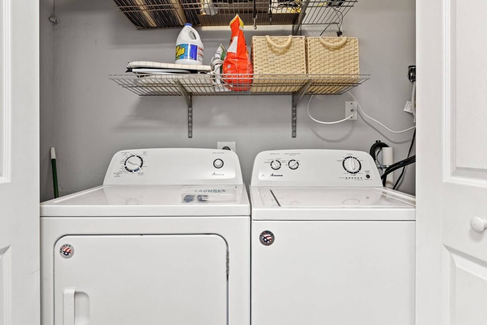 Washer and dryer for use during your stay