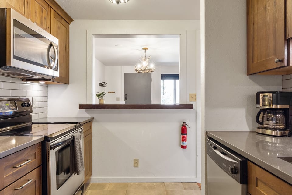 Kitchen looking into Dining / Living Area