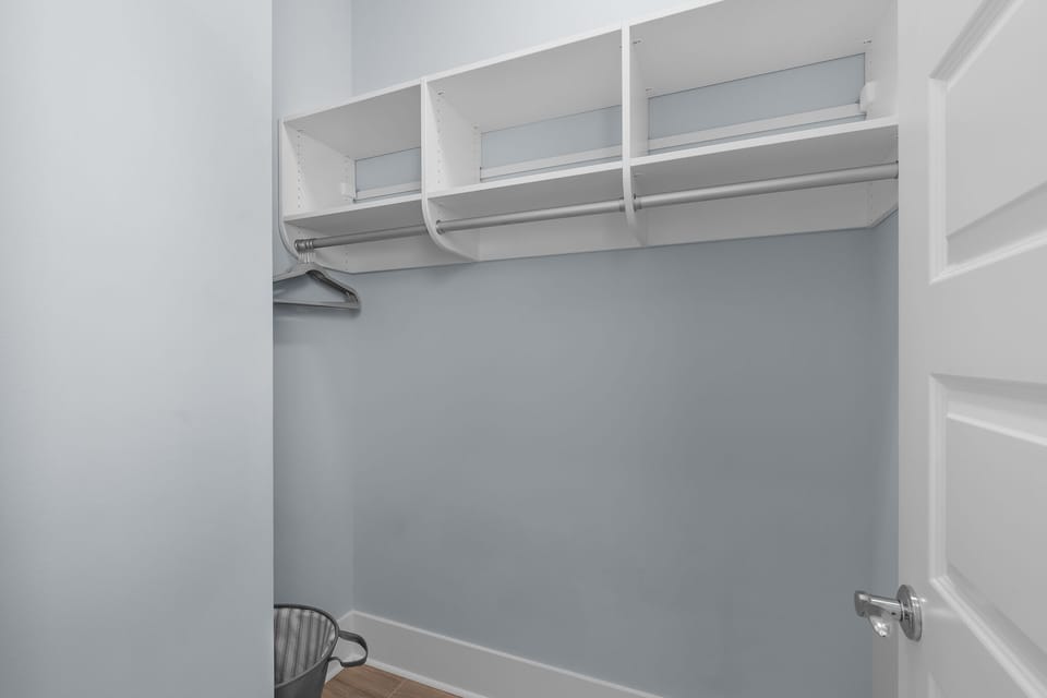 Spacious Closets For Each Bedroom