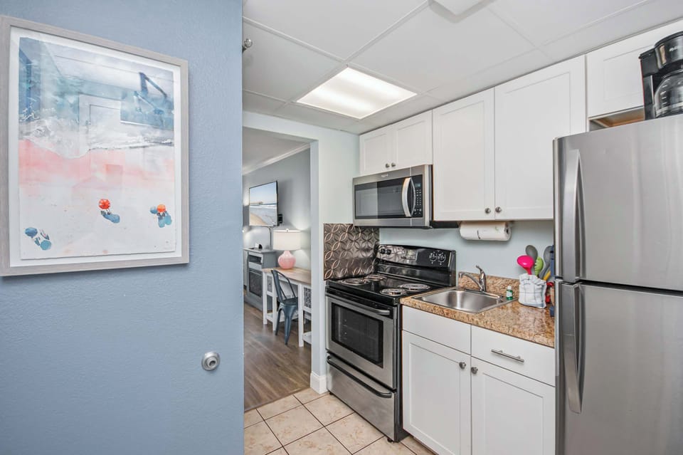Modern appliances and thoughtful touches make this kitchen a standout.