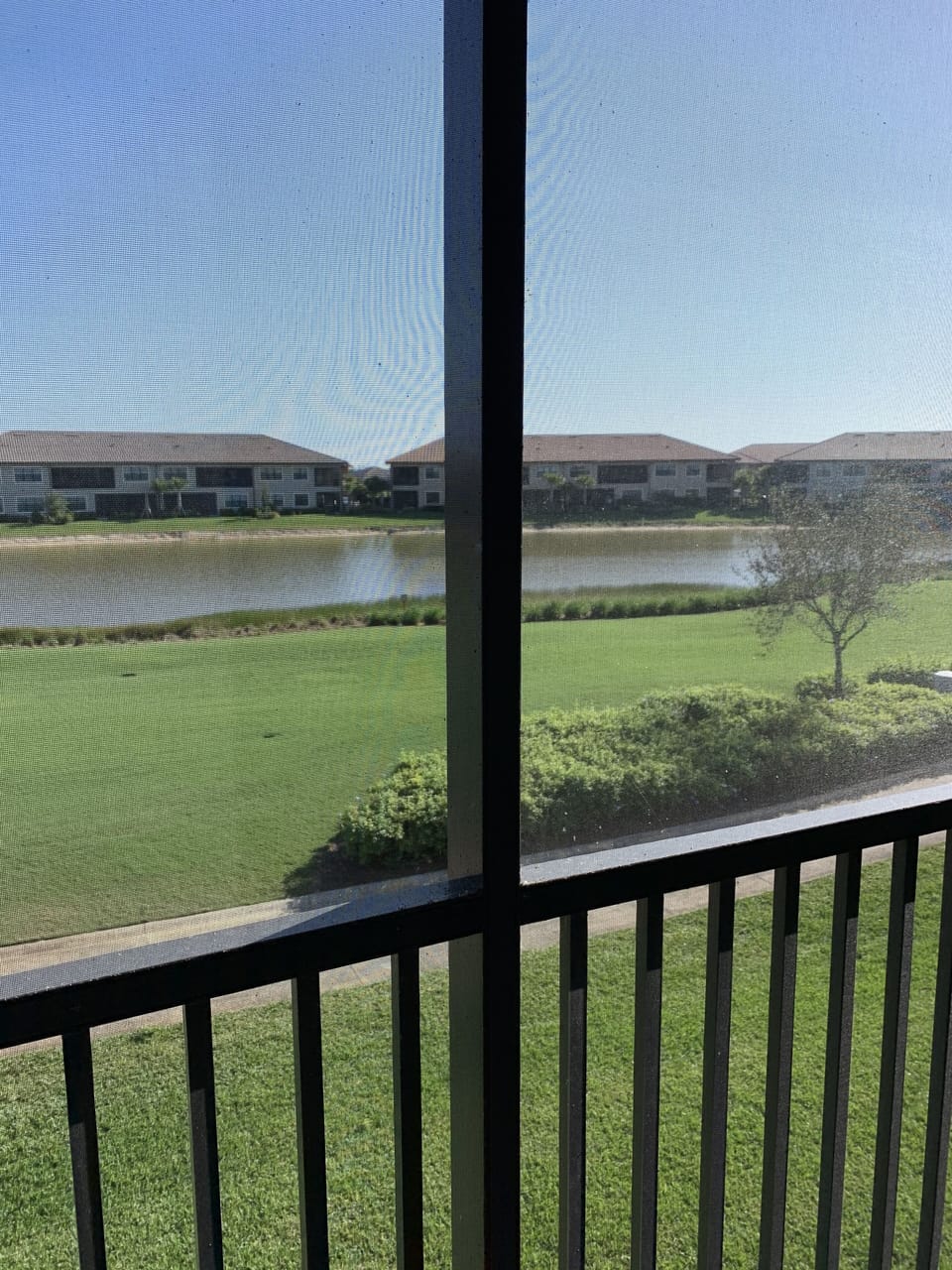 Lanai view of golf course