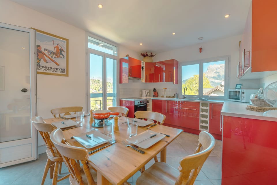 Kitchen and dining area