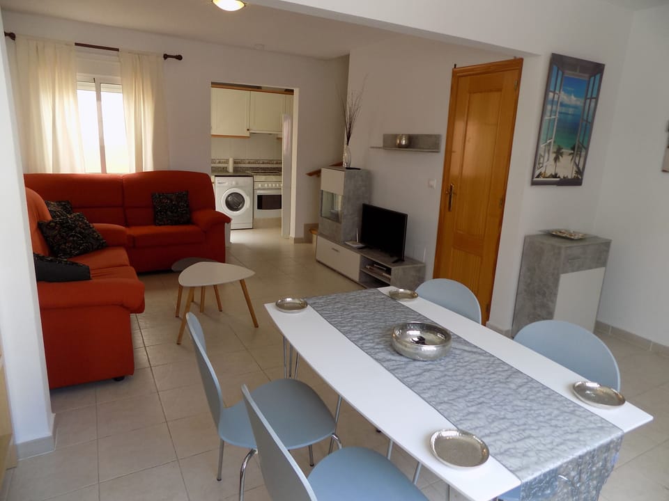 Dining area through lounge
