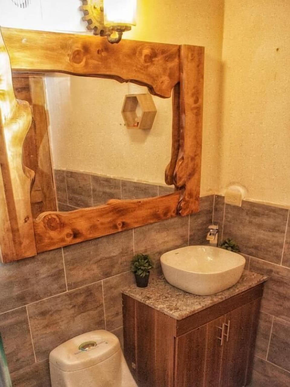 Shower, hair dryer (on request), towels, soap