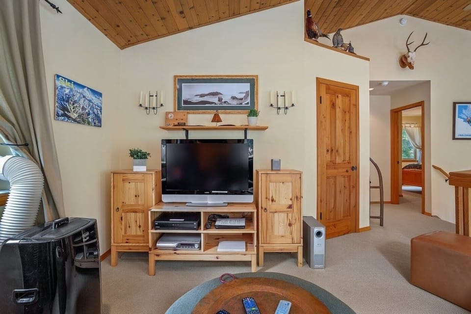 loft area with double sized sleeper sofa