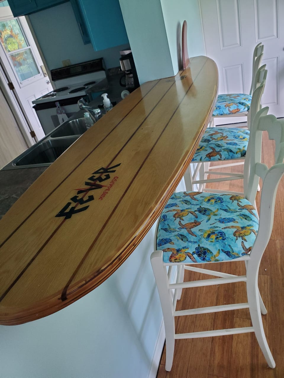 Wooden Surfboard Bar 