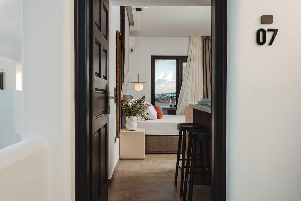 Comfort Double Room with Sea View | Egyptian cotton sheets, premium bedding, down comforters