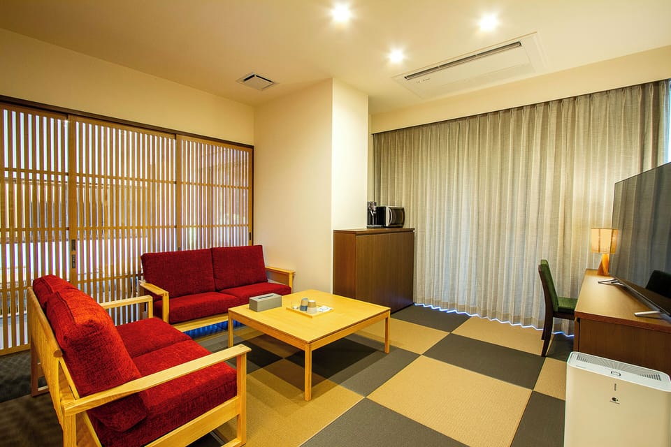 Japanese Western Style Room with Open-air Bath, Non Smoking (Futons are provided from 3rd guests) | In-room safe, WiFi (free)