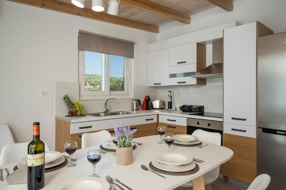 Villa, Private Pool | Private kitchen | Full-size fridge, oven, stovetop, coffee/tea maker