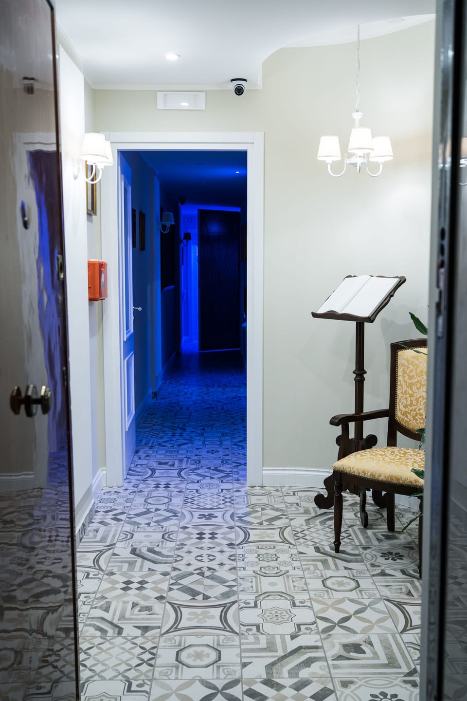 Interior entrance