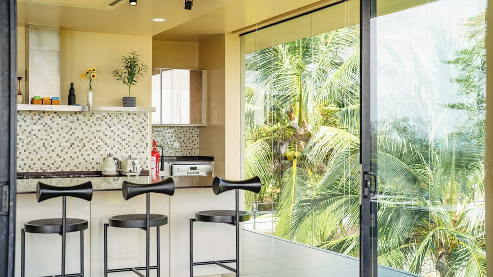 Luxury Villa, 5 Bedrooms, Private Pool, Sea View | Private kitchen | Full-size fridge, microwave, oven, stovetop