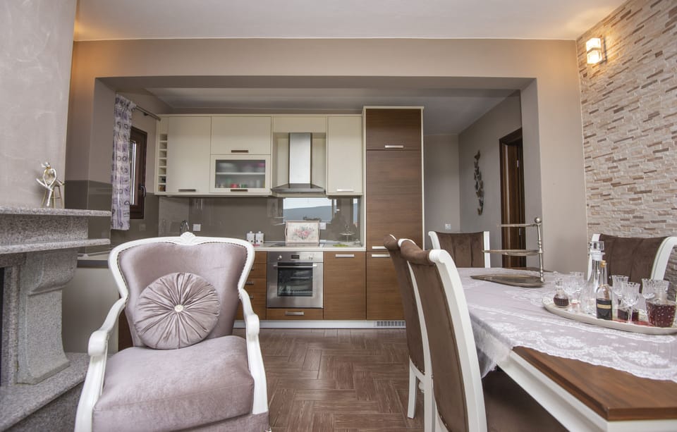 Villa, 2 Bedrooms, Sea View (Outdoor Jetted Tub) | Private kitchen | Full-size fridge, oven, stovetop, dishwasher