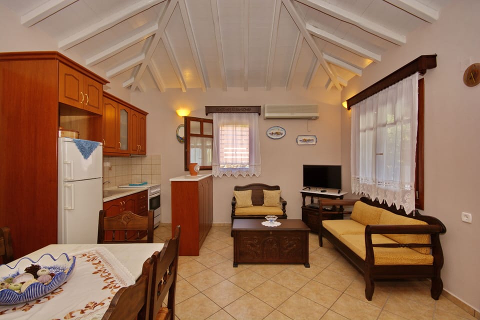 Villa, 2 Bedrooms, Sea View | Private kitchen | Full-size fridge, oven, stovetop, dishwasher