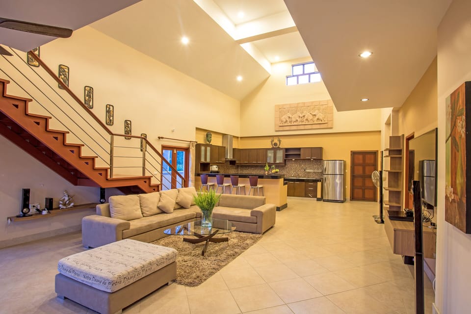 5-bedroom Villa with Private Pool | Living area | Flat-screen TV