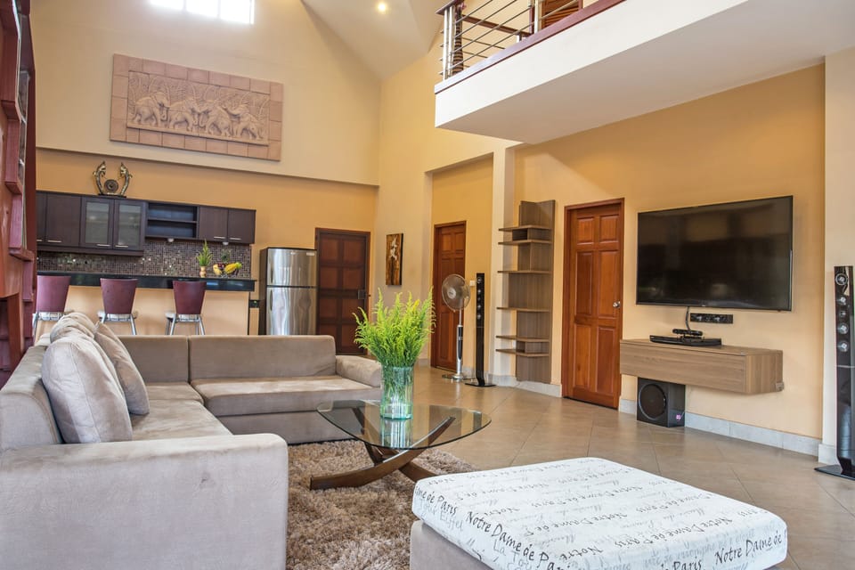 5-bedroom Villa with Private Pool | Living area | Flat-screen TV