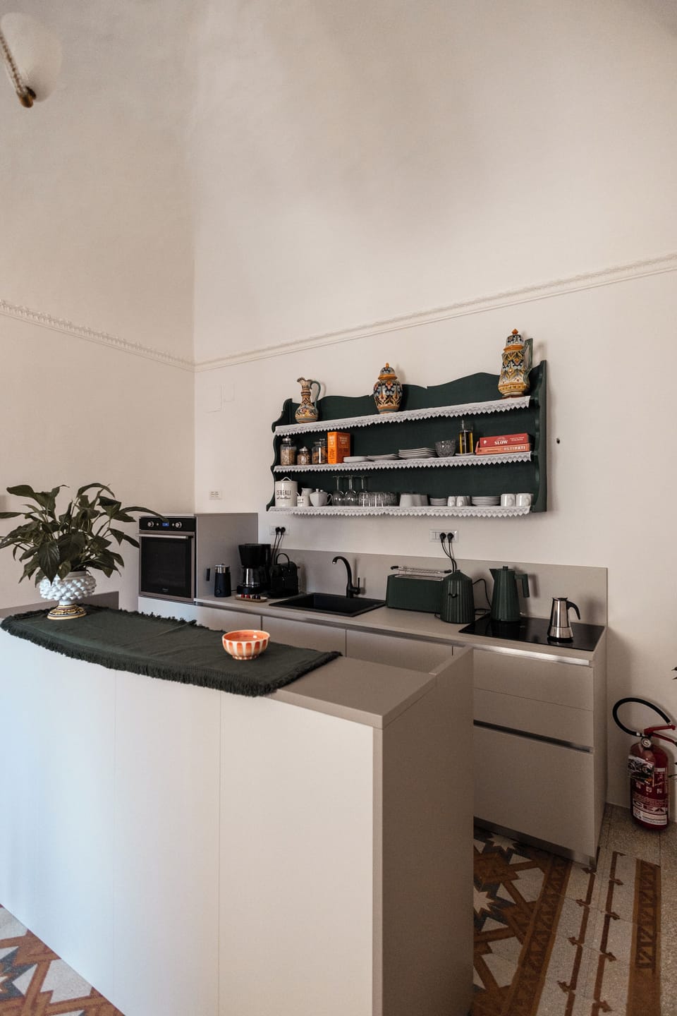 Shared fridge, coffee/tea maker, electric kettle