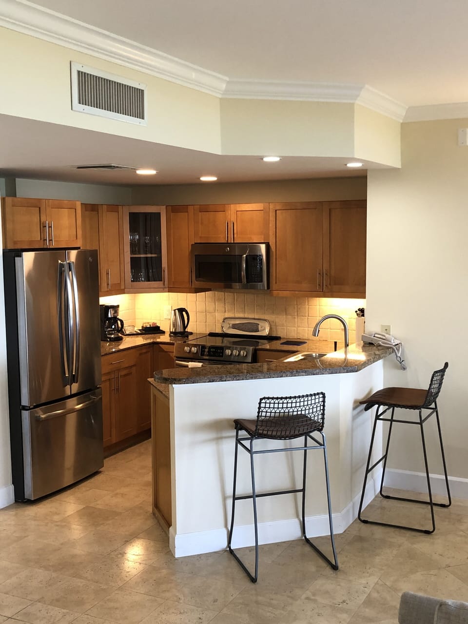 Snack bar for additional seating