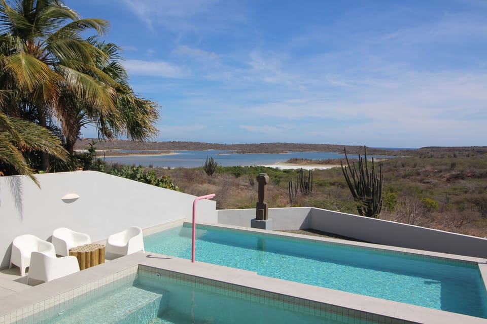 Two layer pool with a stunning view!