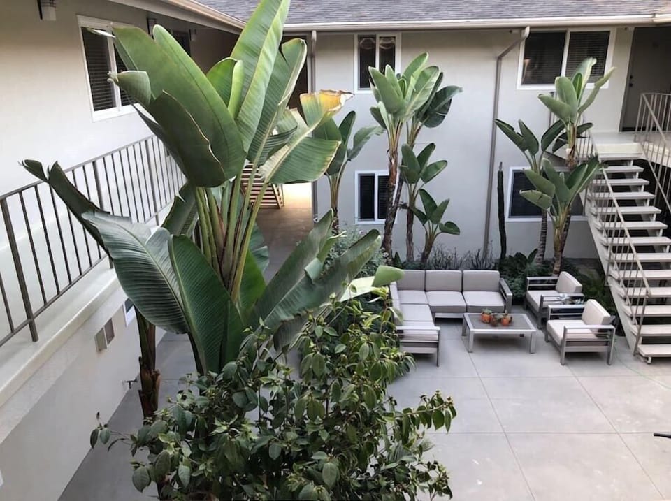 Courtyard seating area