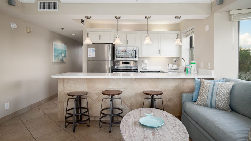 Open Concept Kitchen and Living Area