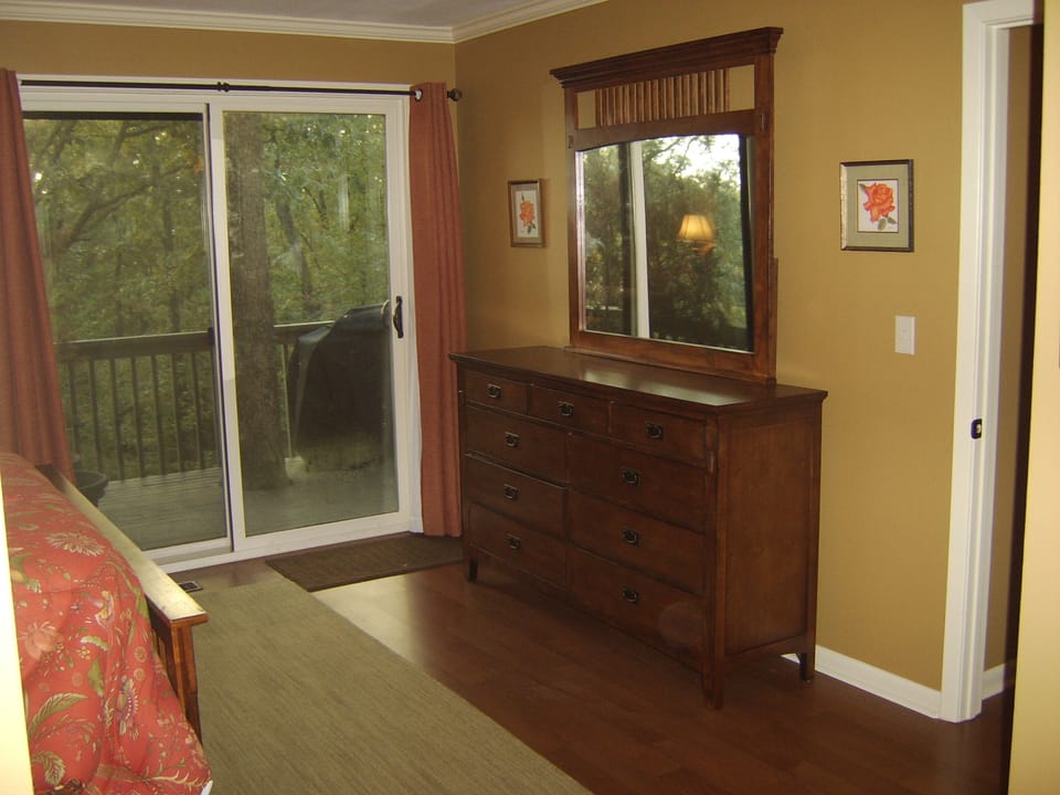 view of balcony from master bedroom