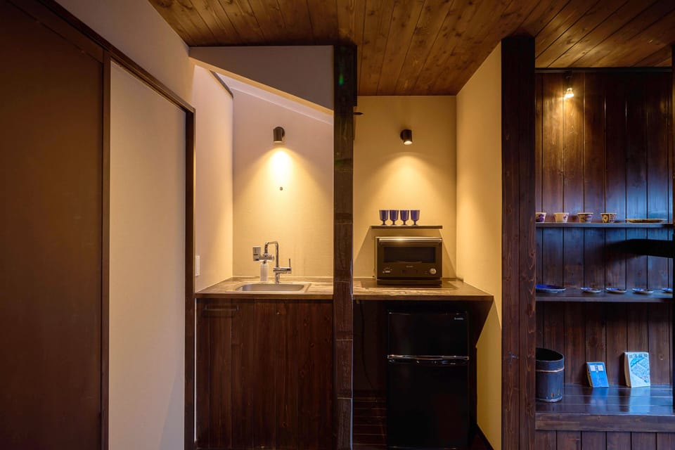 Private Japanese Machiya Suite with Open-Air Bath & Zen Garden - AI | Minibar, in-room safe, individually decorated, iron/ironing board