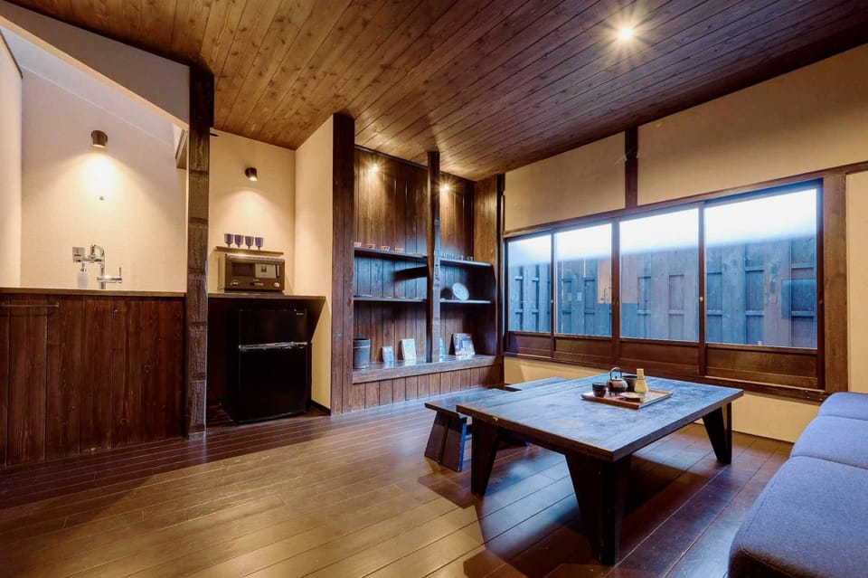 Private Japanese Machiya Suite with Open-Air Bath & Zen Garden - AI | Minibar, in-room safe, individually decorated, iron/ironing board