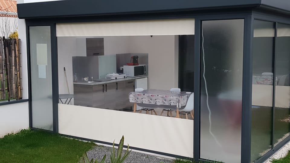 Triple Room (Sauvajou) | Private kitchen | Fridge, microwave, stovetop, coffee/tea maker