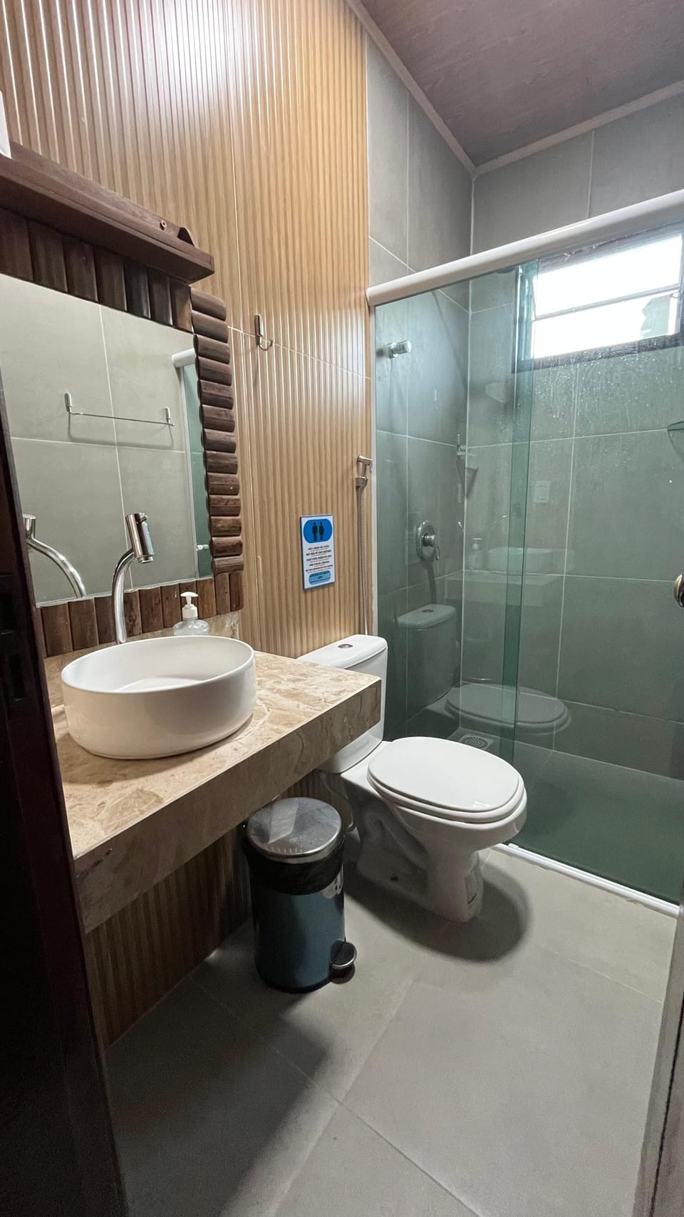 Standard Double Room | Bathroom | Shower, hair dryer, towels, soap