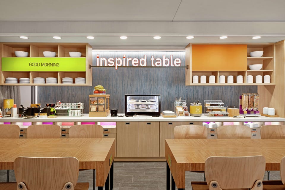 Free daily buffet breakfast