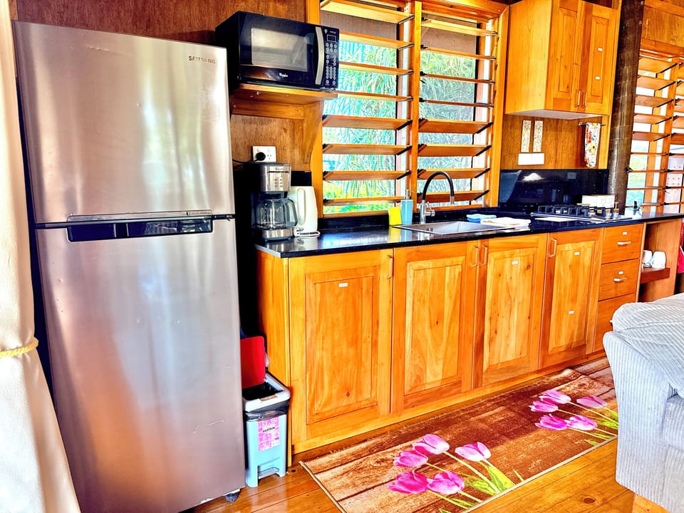 Panoramic Studio Suite, 1 King Bed, Kitchen, Beachfront | Private kitchen | Coffee/tea maker, microwave, stovetop, electric kettle