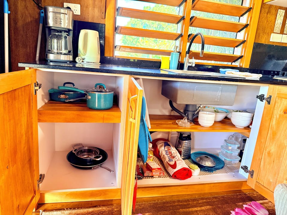 Panoramic Studio Suite, 1 King Bed, Kitchen, Beachfront | Private kitchen | Coffee/tea maker, microwave, stovetop, electric kettle