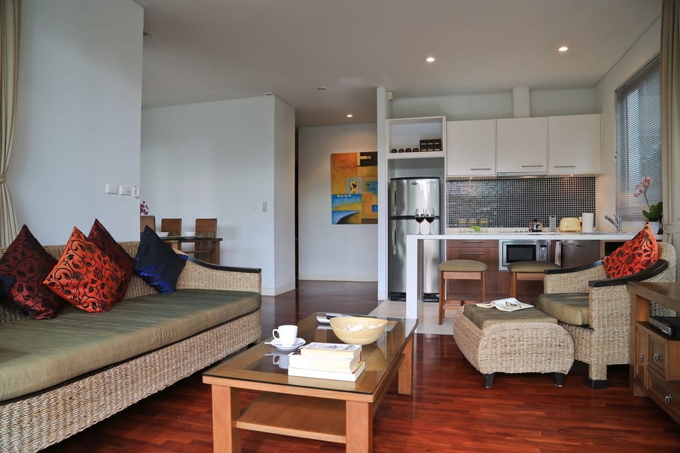 Kata gardens luxury 2bedroom 4B | Living area | Flat-screen TV, DVD player