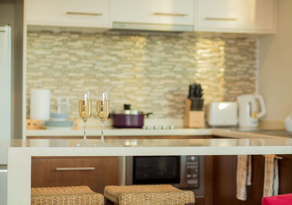 Ocean view Kata gardens penthouse 6C | Private kitchen | Fridge, microwave, oven, stovetop