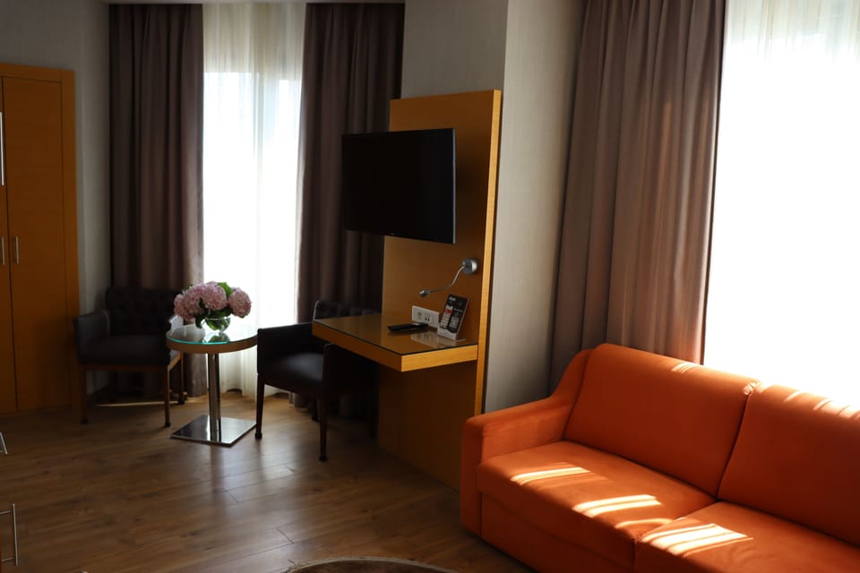 Superior Room, 1 Double Bed, Partial Sea View | Living area | LCD TV