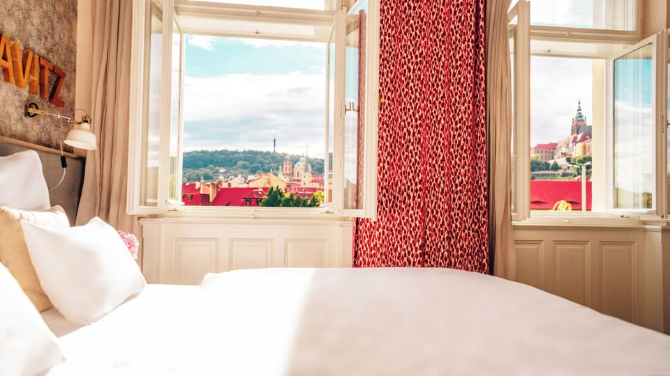 Prague Castle View De Luxe Room | Hypo-allergenic bedding, minibar, in-room safe, individually decorated