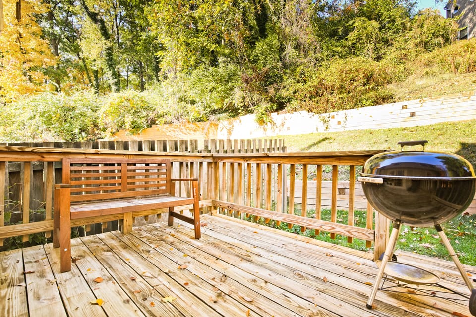 Your own deck to enjoy a morning cup of coffee!