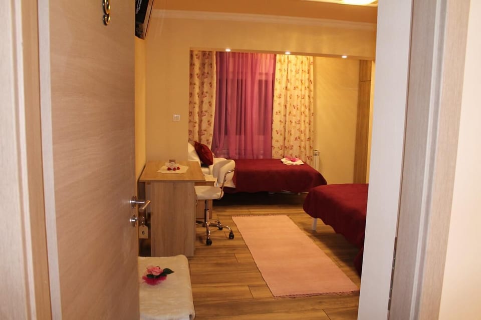 Triple Room | Desk, blackout drapes, soundproofing, iron/ironing board