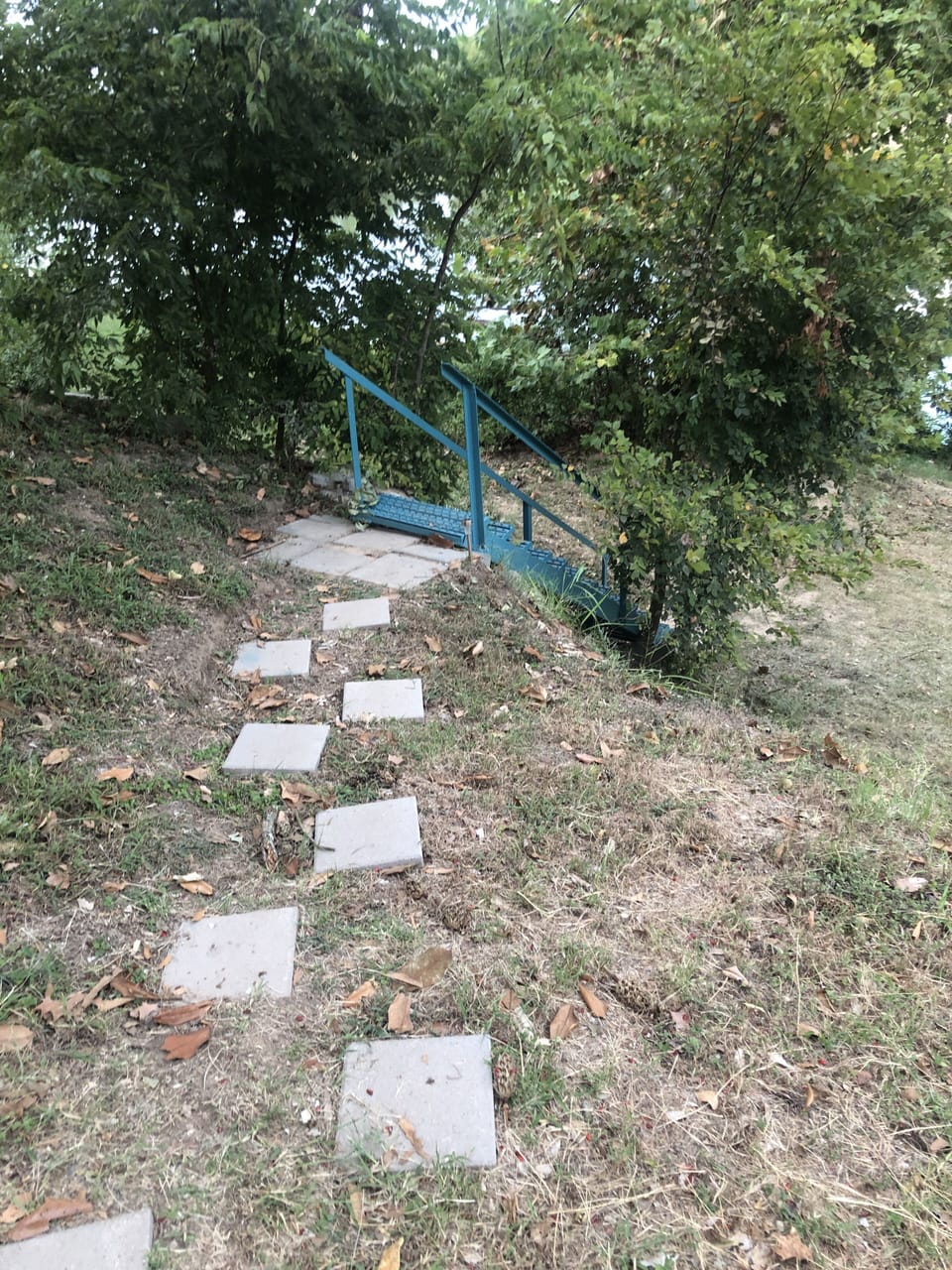 Steps to water