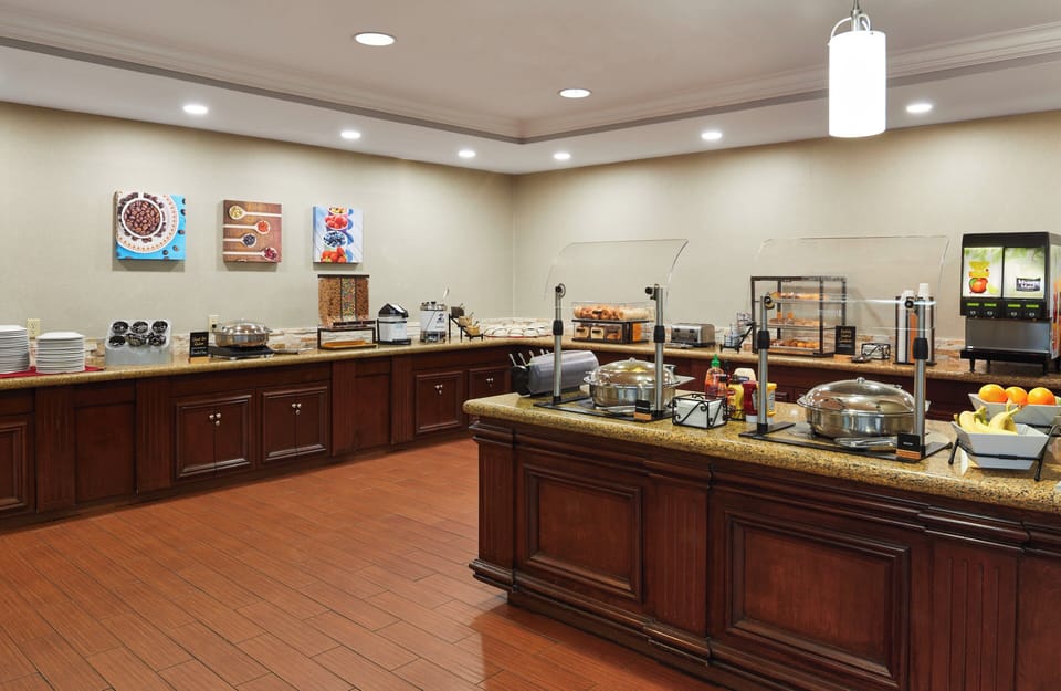 Free daily buffet breakfast
