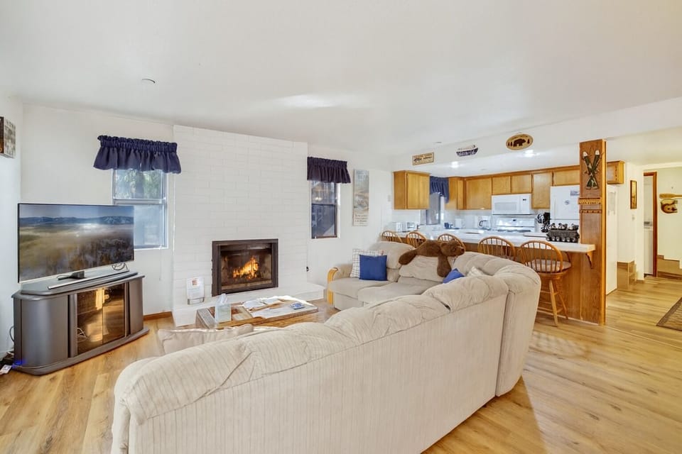 Condo, Multiple Beds, Patio (1848) | Living area | Fireplace